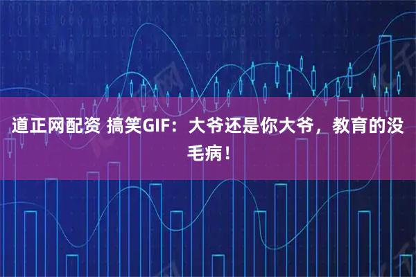 道正网配资 搞笑GIF：大爷还是你大爷，教育的没毛病！